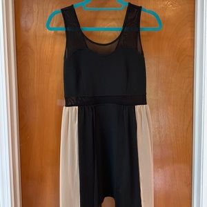 Black & peach Material Girl Mini dress